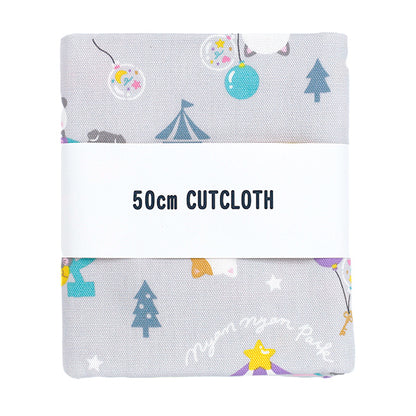 織物 『牛津布 动物游乐园 剪布 约110cm×50cm灰色C-AP55107-3E"