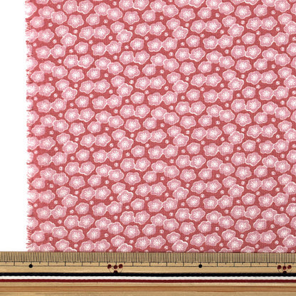 【数量5から】 生地 『広巾 シーチング KOMON 梅 ピンク YZCP-006-PK』 YUWA 有輪商店