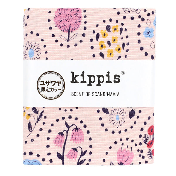 生地 『kippis (キッピス) オックス カットクロス 約108×50cm 夏の花 ピンク KPOK-19K』 【ユザワヤオリジナル】