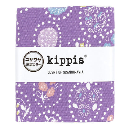 生地 『kippis (キッピス) オックス カットクロス 約108×50cm 夏の花 パープル KPOK-49G』 【ユザワヤオリジナル】