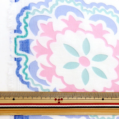 Ткань 『Опал Отрезанная ткань Примерно 110см200см Дамасский узор C-RAM-OB-N2"