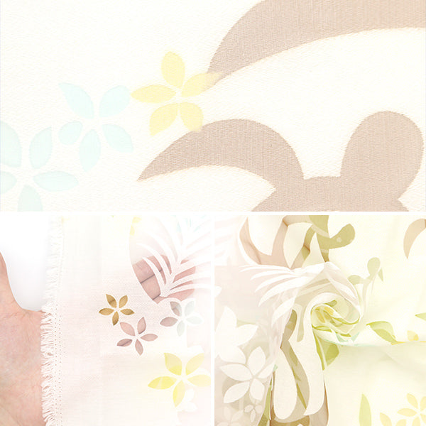 Tissu {Opale Tissu coupé Env. 110 cm x 180 cm motif hawaïen C-RAM-OB1042"