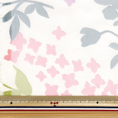 Tela "Ópalo" cortada Tela Aprox. 110 cm x 150 cm Patrón de hortensia C-RAM-OB-2502"