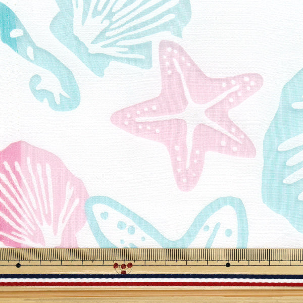 천・원단 "오팔" 컷 천 대략 110cm x 150cm SEA MOTIF 패턴 C-RAM-OB-2505"