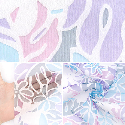 Stoff "Opal" Stoffstück Ca. 110 cm x 150 cm Monstera-Muster C-RAM-OB-2506"