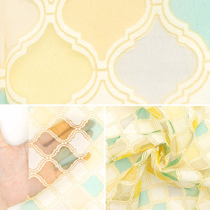 Tela "Ópalo" cortada Tela Aprox. 110 cm x 150 cm Patrón geométrico C-RAM-OB-2510"