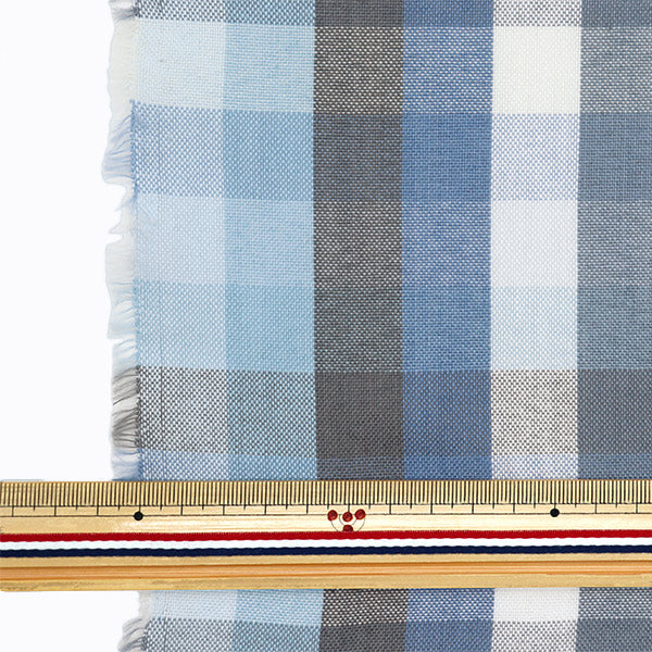 الأقمشة 『تجعد القماش فحص كتلة الغزل قماش مقطوع تقريبا. 110 سم × 50 سم C-KRTC-0174B"