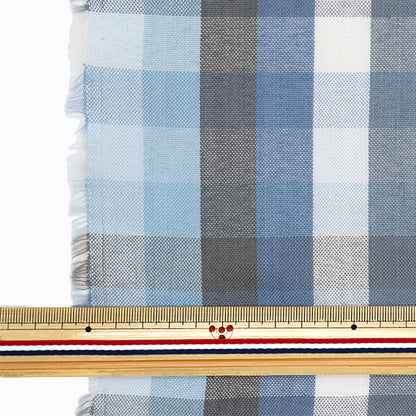 الأقمشة 『تجعد القماش فحص كتلة الغزل قماش مقطوع تقريبا. 110 سم × 50 سم C-KRTC-0174B"