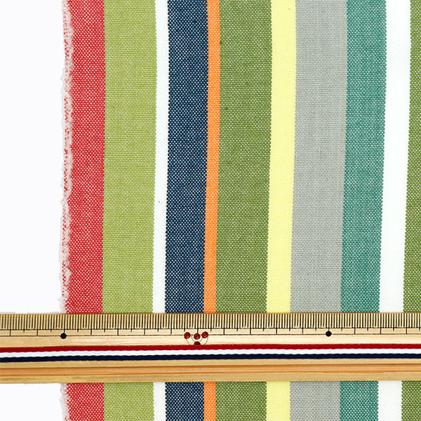 Tela 『Arruga de tela Rayas de tinte de hilo cortada Tela Aprox. 110 cm x 50cm C-KRTC-ST160"