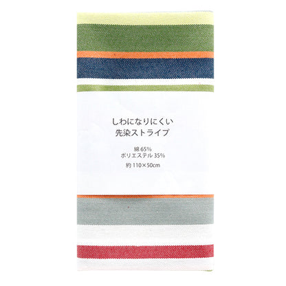 Tela 『Arruga de tela Rayas de tinte de hilo cortada Tela Aprox. 110 cm x 50cm C-KRTC-ST160"