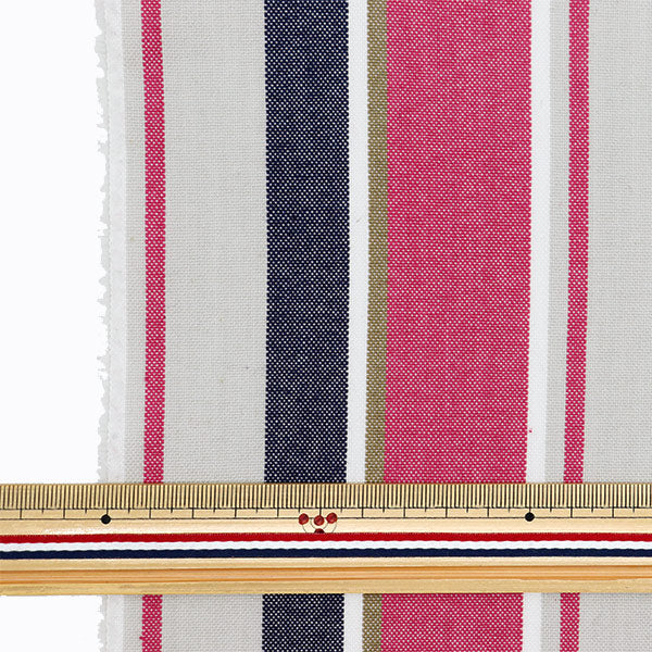 Fabric 『Fabric Wrinkle Yarn dye stripes Cut Cloth Approx. 110cm x 50cm C-KRTC-ST162"