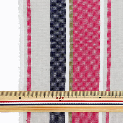 Fabric 『Fabric Wrinkle Yarn dye stripes Cut Cloth Approx. 110cm x 50cm C-KRTC-ST162"