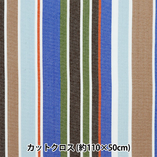 Fabric 『Fabric Wrinkle Yarn dye stripes Cut Cloth Approx. 110cm x 50cm C-KRTC-ST163"