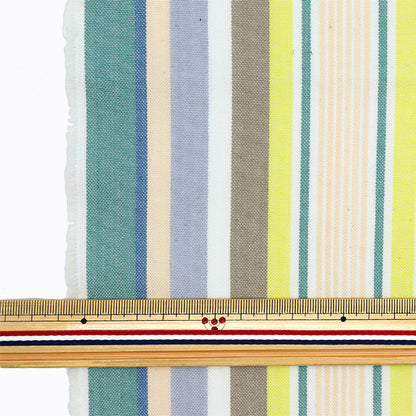 Tela 『Arruga de tela Rayas de tinte de hilo cortada Tela Aprox. 110cm x 50cm C-KRTC-ST164"