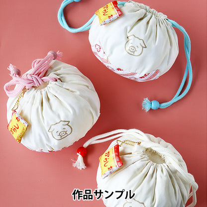 Tissu "Panneau de restauration chinois"Tissu coupé Env. 110 cm x env. 100 cm c-Pane-chuka"