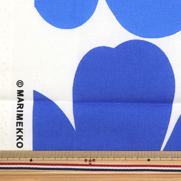 Stoff "Marimekko Pieni Unikko" Stoffstück Ca. 70 x 50 cm Blau C-065205-017"