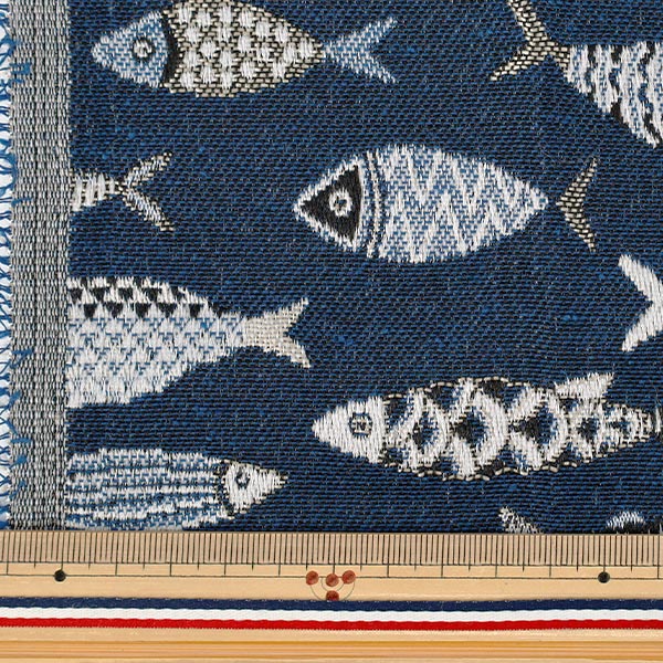 織物 "safeco 提花布 剪布 PESK约70cm×50cm C-PESK MARINE"