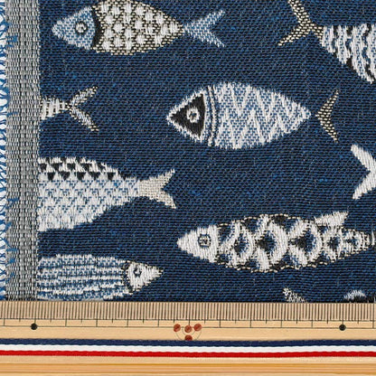 織物 "safeco 提花布 剪布 PESK约70cm×50cm C-PESK MARINE"