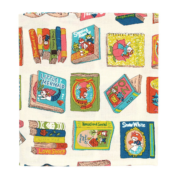 Tissu "siège Dreaming Cat Story : Vers le monde des livres Tissu coupé Environ 110 × 50 cm Ivoire CCOCO2540-1A »