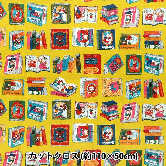 織物 "板材織物 梦想猫咪物语进入书的世界 剪布 约110×50cm黄色CCOCO2540-1B