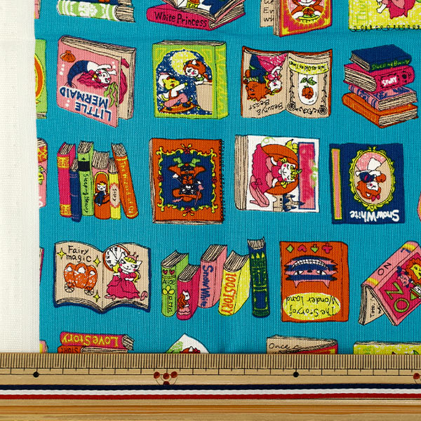 Tissu "siège Dreaming Cat Story : Vers le monde des livres Tissu coupé Environ 110 × 50 cm Bleu CCOCO2540-1D »