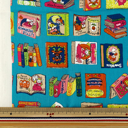 Tissu "siège Dreaming Cat Story : Vers le monde des livres Tissu coupé Environ 110 × 50 cm Bleu CCOCO2540-1D »