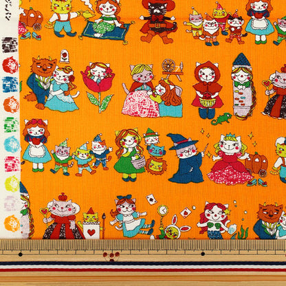 Tissu "siège Dreaming Cat Story - Héroïne de jeu de rôle Tissu coupé Environ 110×50 cm Orange CCOCO2540-2B”