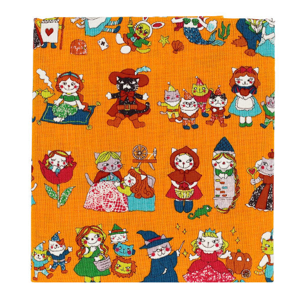 Tissu "siège Dreaming Cat Story - Héroïne de jeu de rôle Tissu coupé Environ 110×50 cm Orange CCOCO2540-2B”