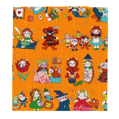 Tissu "siège Dreaming Cat Story - Héroïne de jeu de rôle Tissu coupé Environ 110×50 cm Orange CCOCO2540-2B”