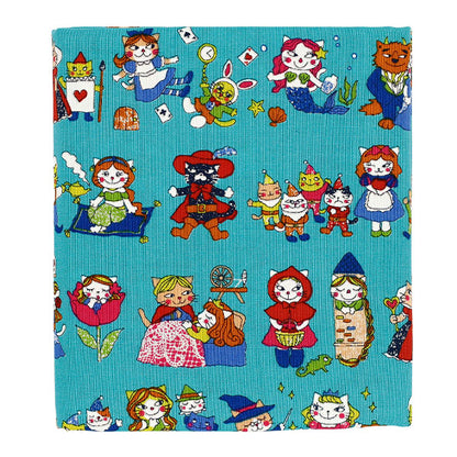 Tissu "siège Dreaming Cat Story - Héroïne de jeu de rôle Tissu coupé Environ 110 × 50 cm Bleu CCOCO2540-2D »