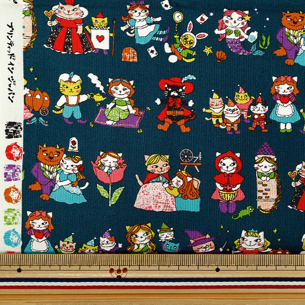 Tissu "siège Dreaming Cat Story - Héroïne de jeu de rôle Tissu coupé Env. 110×50cm Noir CCOCO2540-2E”