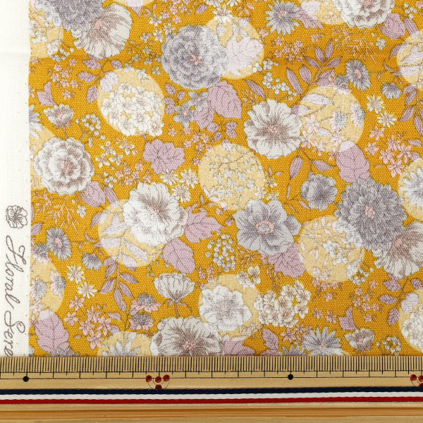 Tissu "Oxford des fleurs etMotif à poissérénade de Tissu coupé Environ 110×50 cm CCOCO-2550-2C Orange"