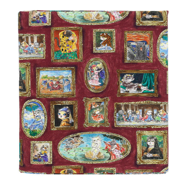生地 『アートダニャ 50cmカットクロス 西洋絵画風 レッド 約110×50cm C2025-1S-RD』