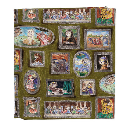 生地 『アートダニャ 50cmカットクロス 西洋絵画風 グリーン 約110×50cm C2025-1S-GR』