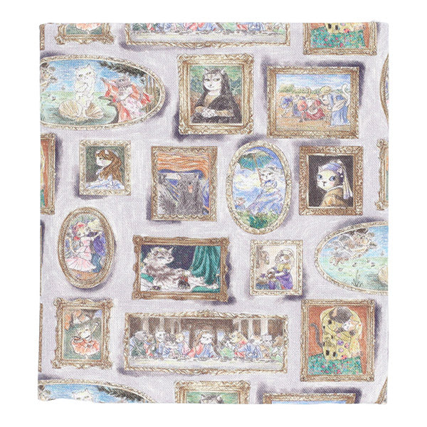 生地 『アートダニャ 50cmカットクロス 西洋絵画風 グレー 約110×50cm C2025-1S-GY』