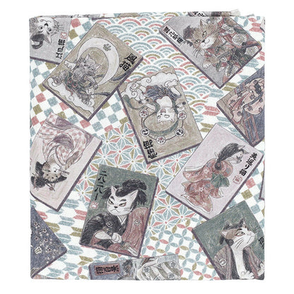 生地 『アートダニャ 50cmカットクロス 浮世絵風 グレー 約110×50cm C2025-3S-GY』