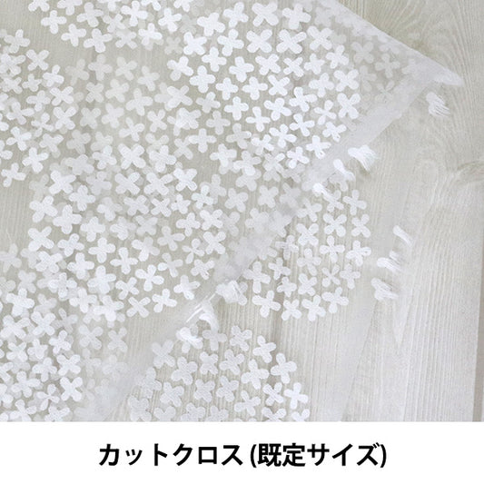 الأقمشة 『أوبالقماش مقطوع نمط زهرة صغيرة بيضاء C-RAM-OB-2 2M ارتداء'