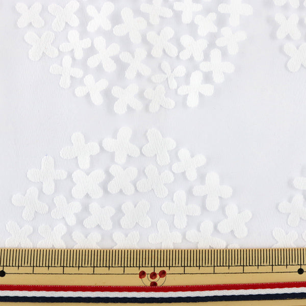 Ткань 『ОпалОтрезанная ткань Маленький цветочный узор белый C-RAM-OB-2 2M Wear'