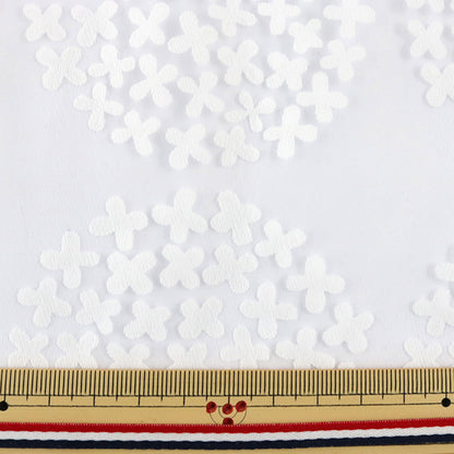 Ткань 『ОпалОтрезанная ткань Маленький цветочный узор белый C-RAM-OB-2 2M Wear'