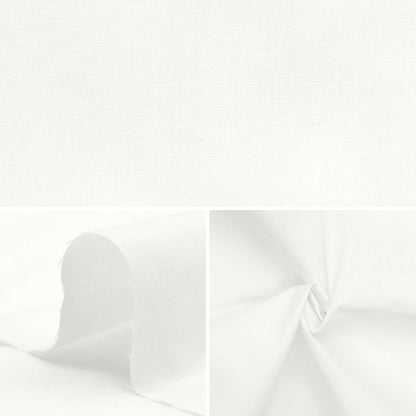 Tessuto 『Resistente alle rugheLarro panno da 3 m di taglio ca. 110 cm x 3m bianco MT115-01Wh"