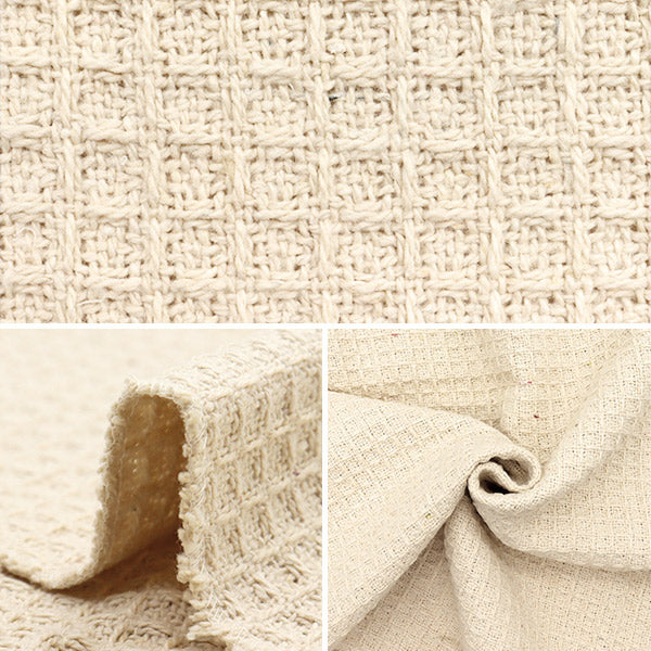 Fabric Waffle Stone Wash Cut Cloth Approx. 135 x 50 cm C-1348-1"