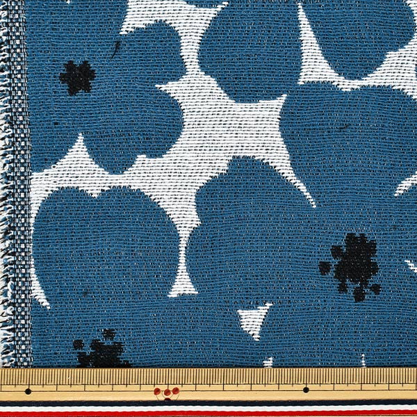 生地 『ゴブラン アネモネガーデン LLサイズ カットクロス 約70cm×100cm ブルー C-GOB25-ANE-B』