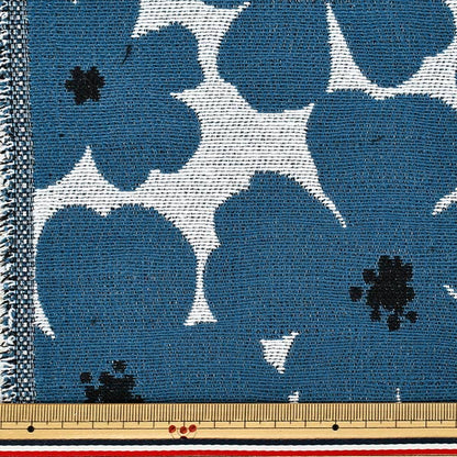 生地 『ゴブラン アネモネガーデン LLサイズ カットクロス 約70cm×100cm ブルー C-GOB25-ANE-B』