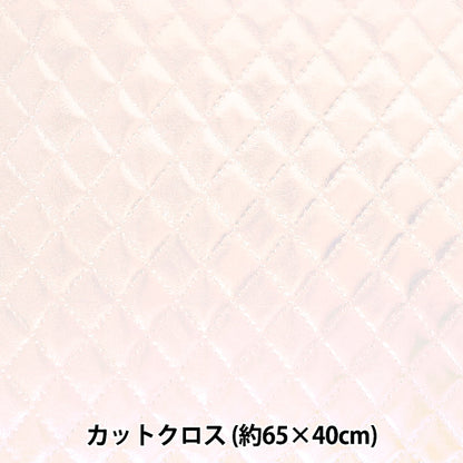 Tela "Cuero sintético aurora al estilo de colcha"cortada Tela Aprox. 65 cm x 40 cm White C40-2505-23"