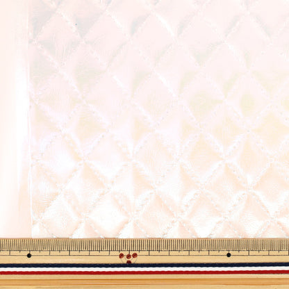 Tela "Cuero sintético aurora al estilo de colcha"cortada Tela Aprox. 65 cm x 40 cm White C40-2505-23"