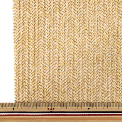 生地 『バスケットファブリック カットクロス 約130×48cm 薄ベージュ YGC-91000-1B』
