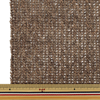 生地 『バスケットファブリック カットクロス 約130×48cm ブラウン YGC-91000-1C』
