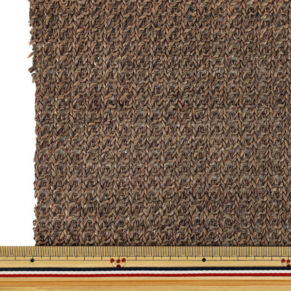 生地 『バスケットファブリック カットクロス 約130×48cm ブラウン YGC-91010-1C』