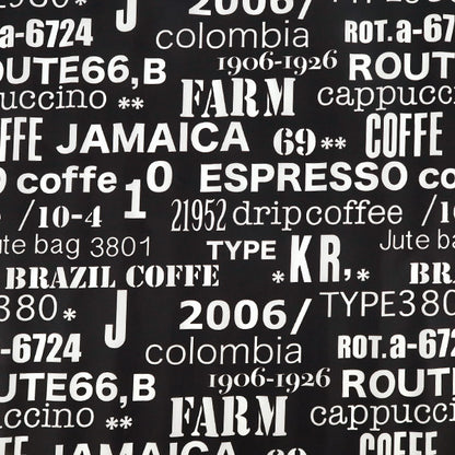Fabric "nylonOxfordPrint M size Cut Cloth English letters black C-80012-2E”