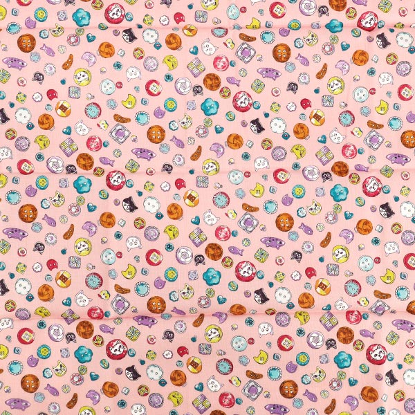 천・원단 "귀엽다.소잉 버튼 컷 천 약 110×50cm 핑크 CCOCO-2602-1C』
